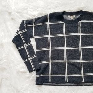 madewell grid sweater